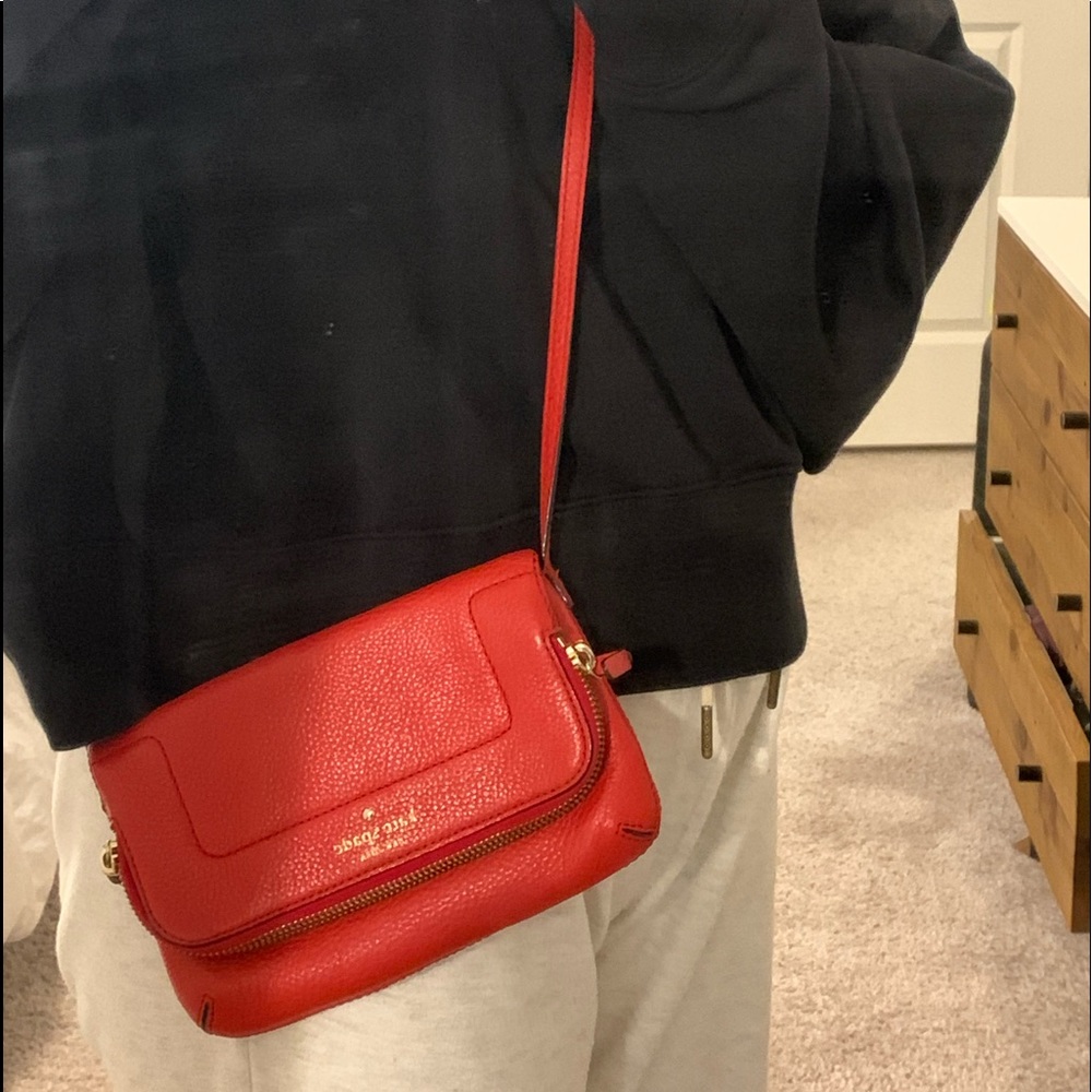 Kate Spade red crossbody bag